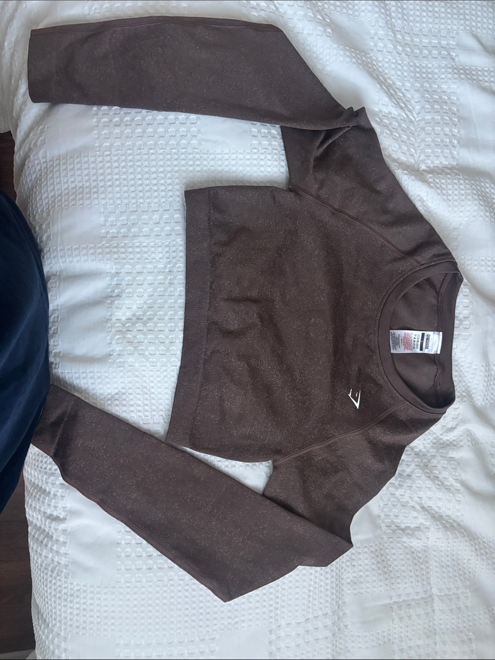 Gymshark Brown Cropped Crew Sweatshirt